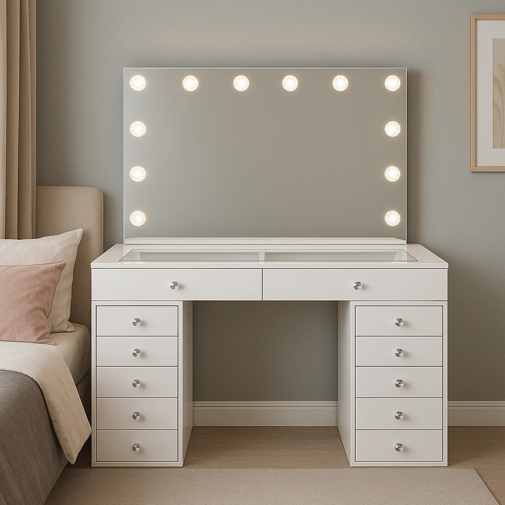 Schminktisch mit Schminkspiegel - Diamond Hollywood Station