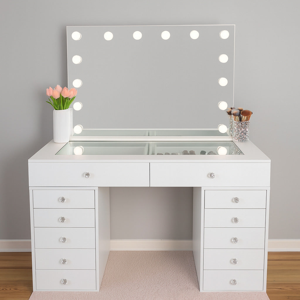 Schminktisch mit Schminkspiegel - Diamond Hollywood Station