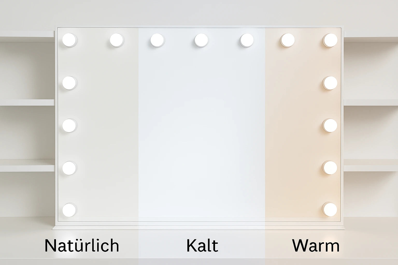 Spiegel dimmbar dargestellt