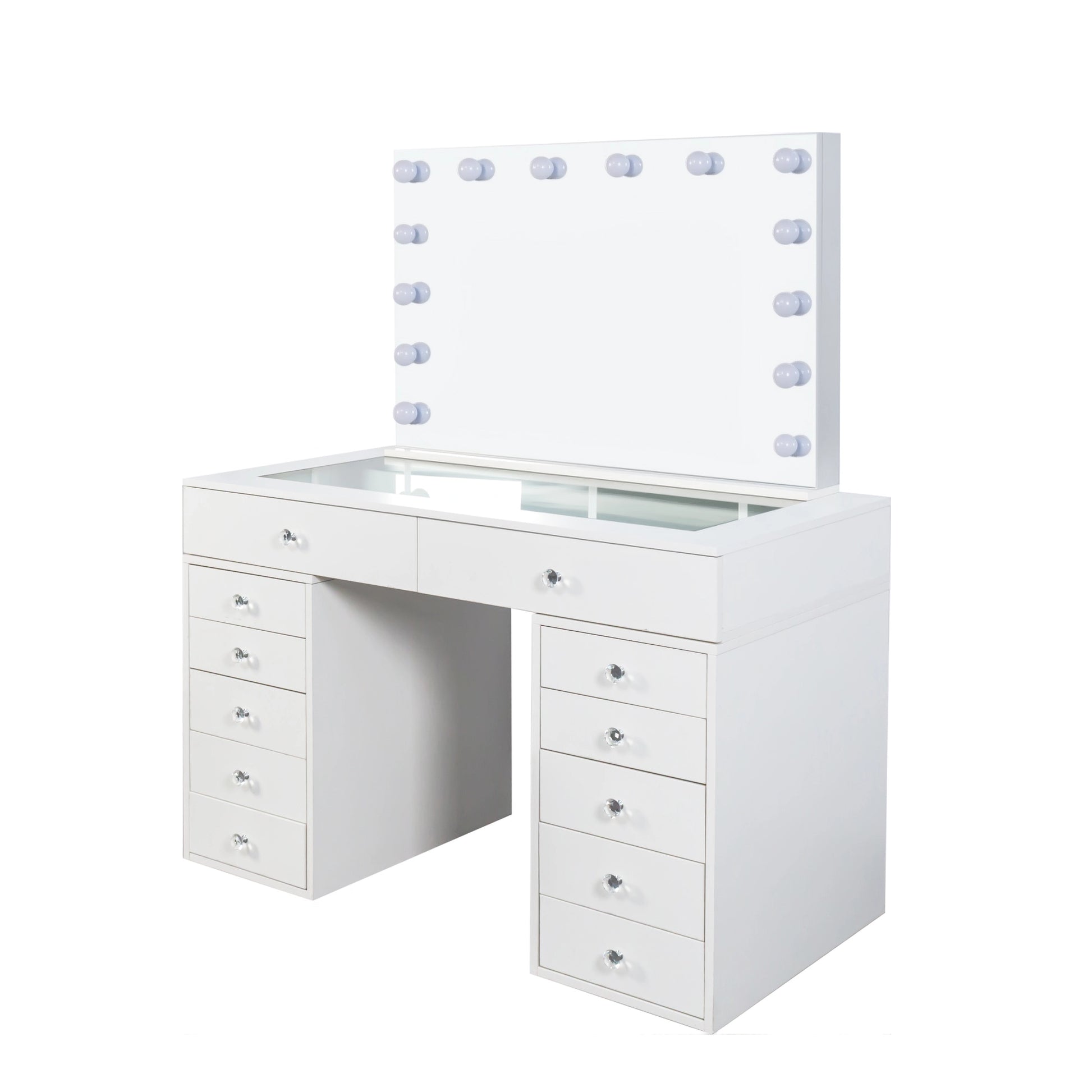 Hollywood Schminktisch Seitenansicht