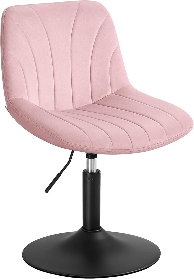 Schminktisch Hocker rosa samt