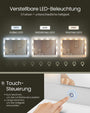 led hollywood schminkspiegel mit 3 farben beleuchtung und touch-steuerung