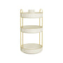 einzelbild vom makeup organizer ohne produkte in weiss gold design