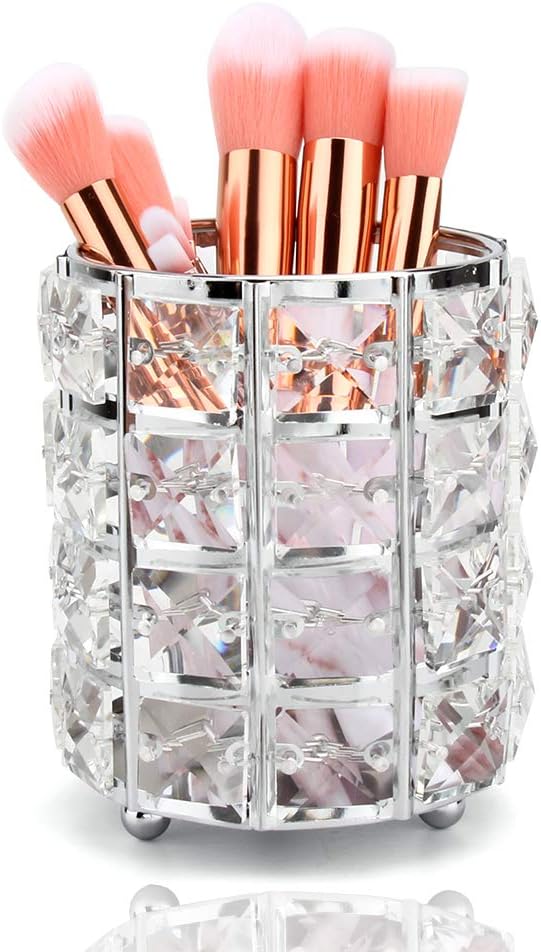 make-up pinsel aufbewahrung mit deckel Make-up Pinsel Behälter aus Kristall – Micala Home