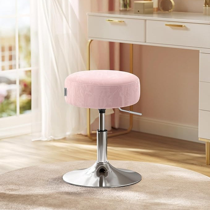 Schminktisch Sitzhocker rosa silber