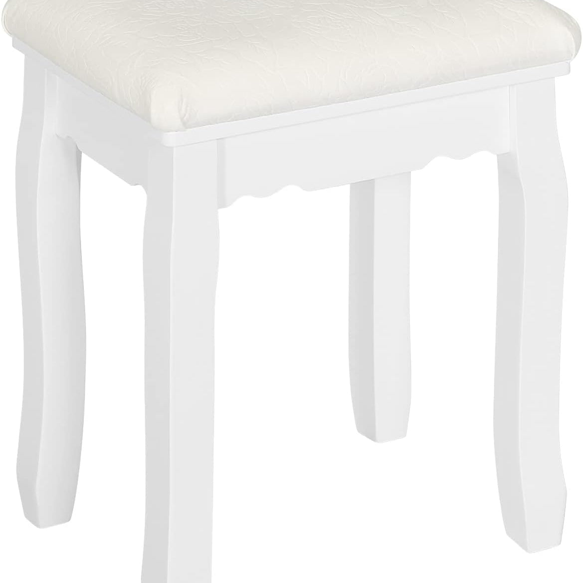 Schminktisch Samt Sitzhocker weiss vintage