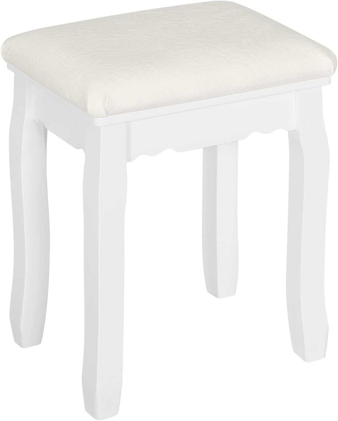 Schminktisch Samt Sitzhocker weiss vintage