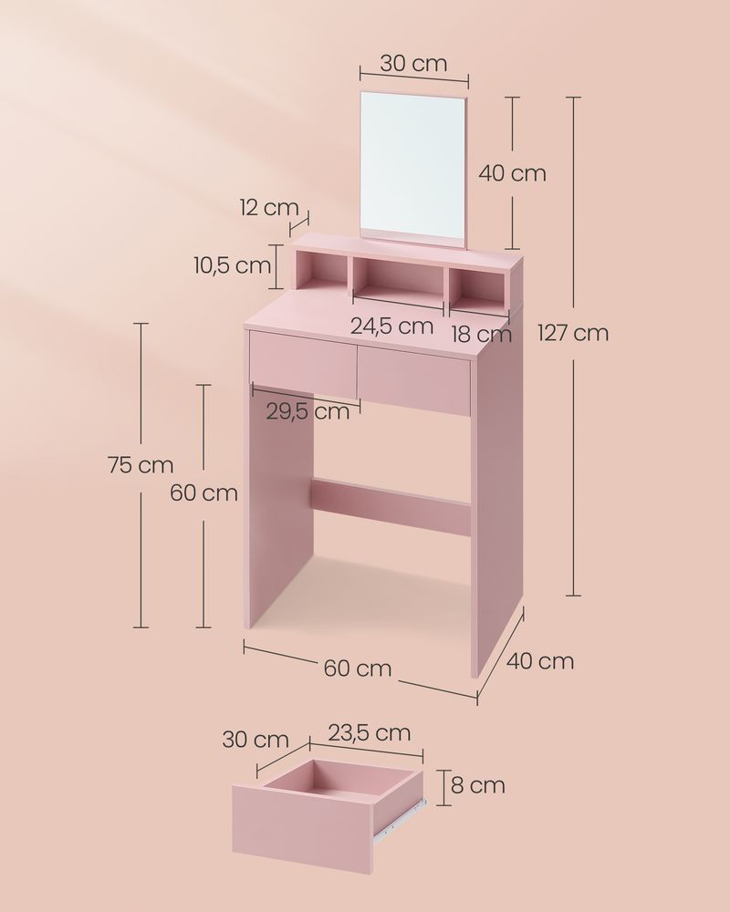 Schminktisch rosa