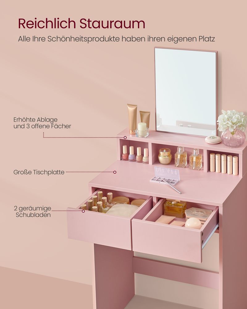 Schminktisch rosa