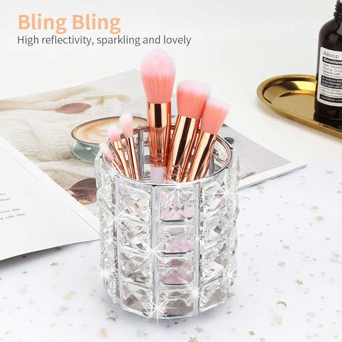 Make-up Pinsel Behälter aus Kristall
