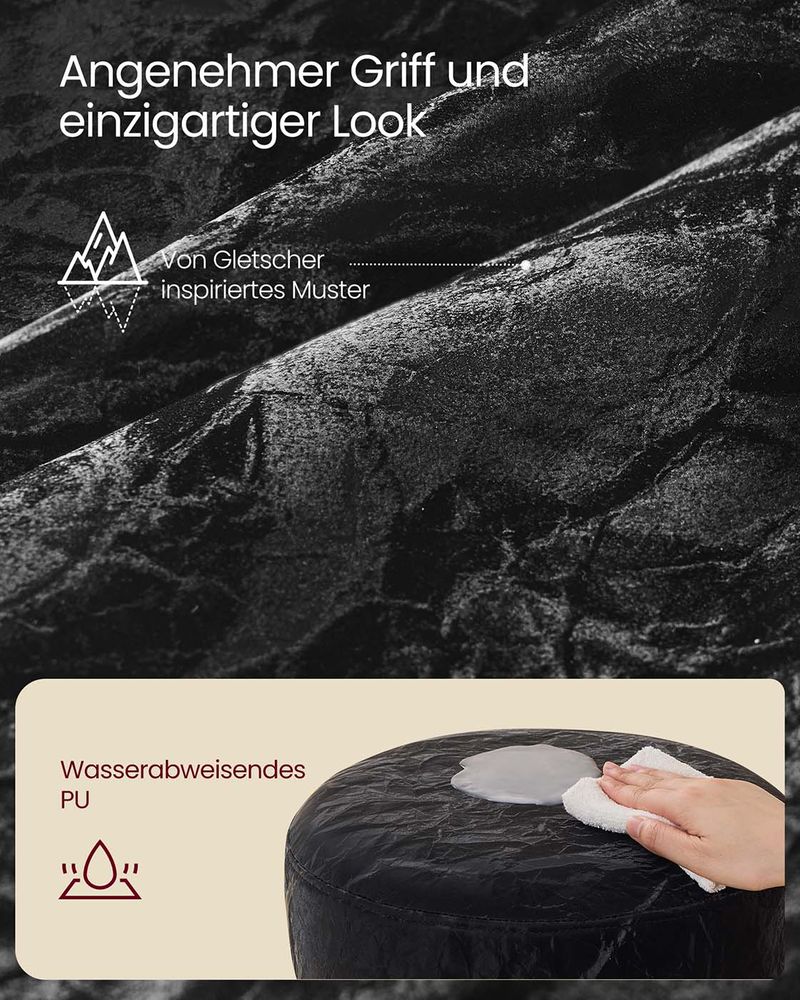 Schminktisch Sitzhocker schwarz silber