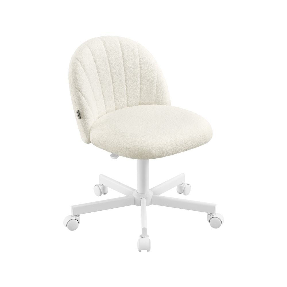 Schminktisch Stuhl fleece weiss