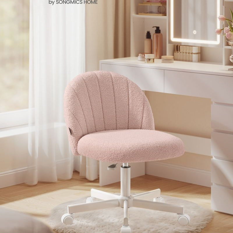 Schminktisch Stuhl pastelrosa fleece