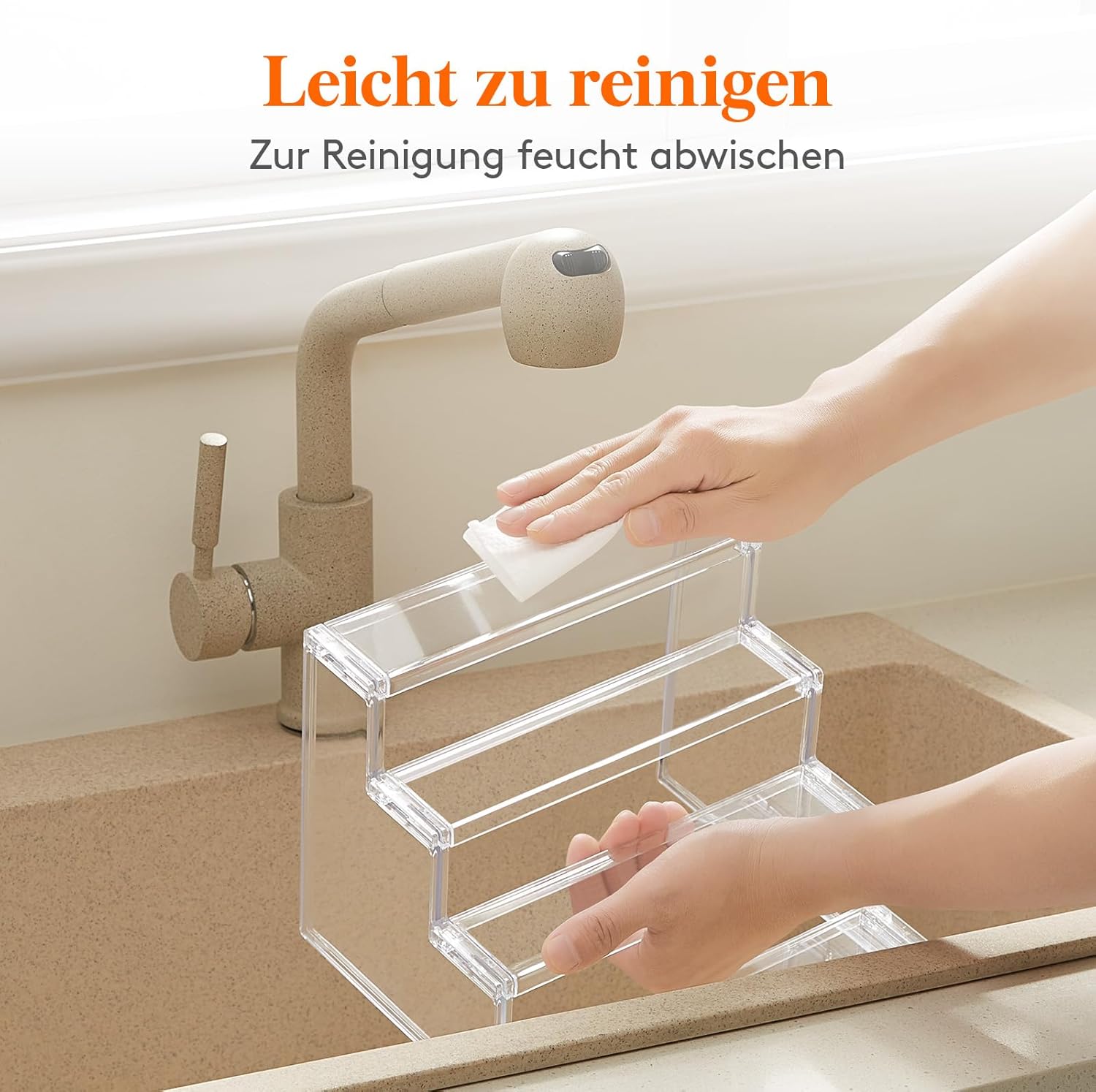 4-stufiger Transparentes Display Set Organizer
